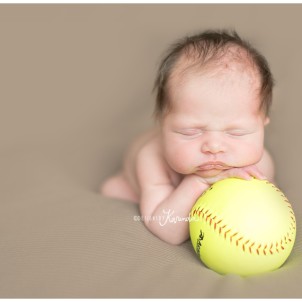 Softball Newborn Photography