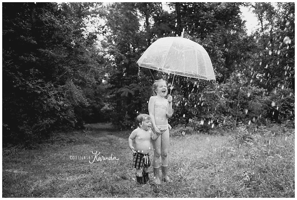 Rainy Day Kids Photography Session 