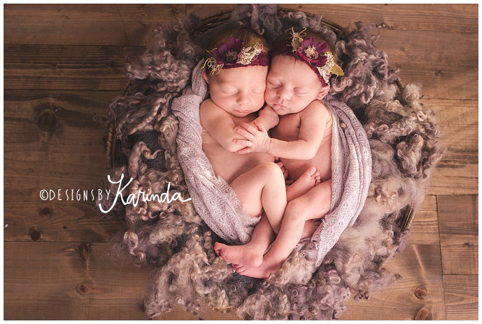 Twin Newborn Session The Woodlands